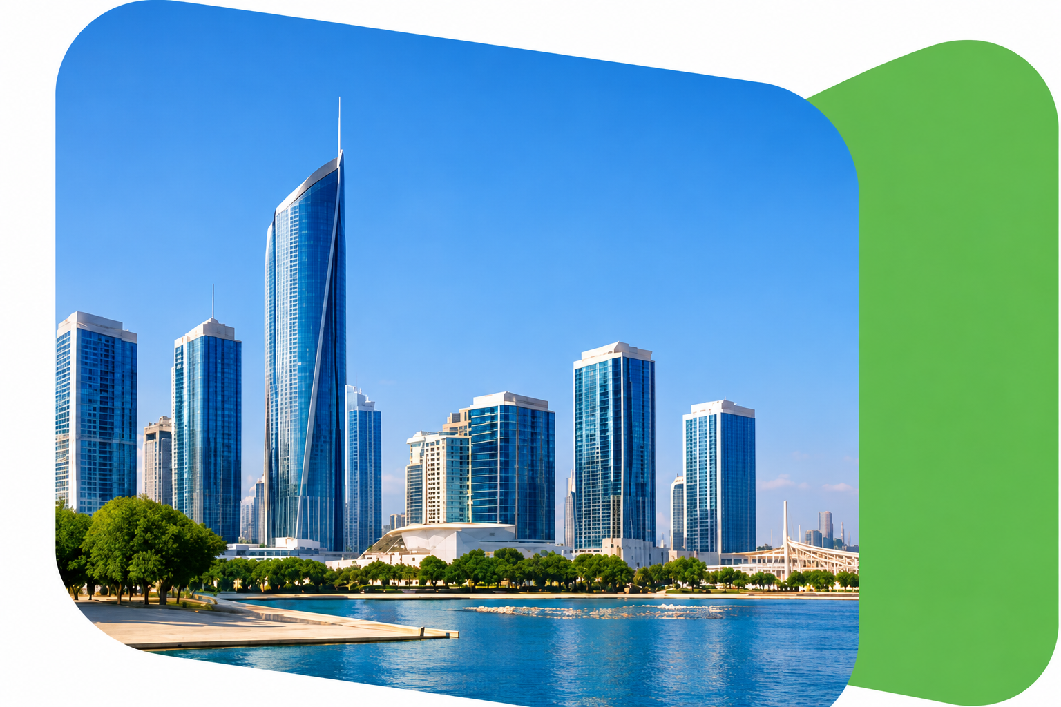 Modern UAE skyline